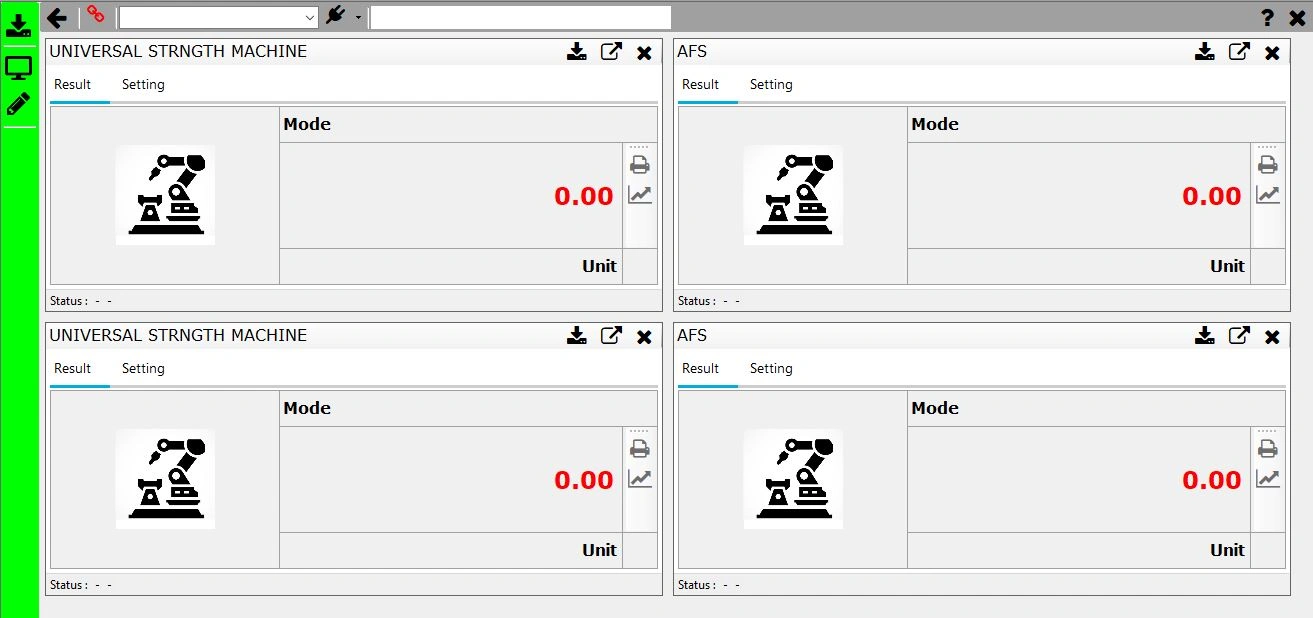 Wi-Fi connection status screen for IIoT sand testing devices